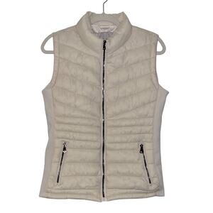 Snobbish Cream Quilted Puffer Vest